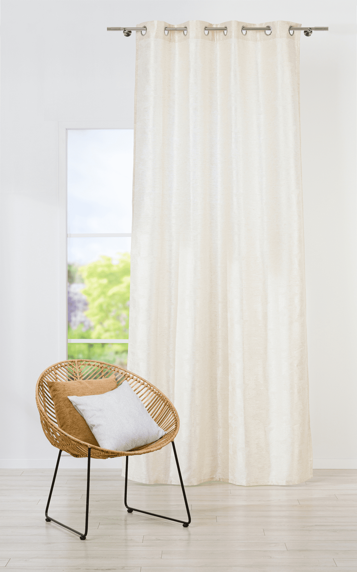 tagus beige colored material curtain