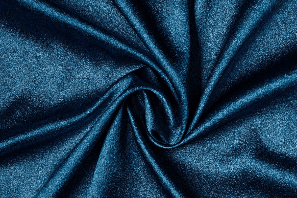 supreme blue colored material curtain