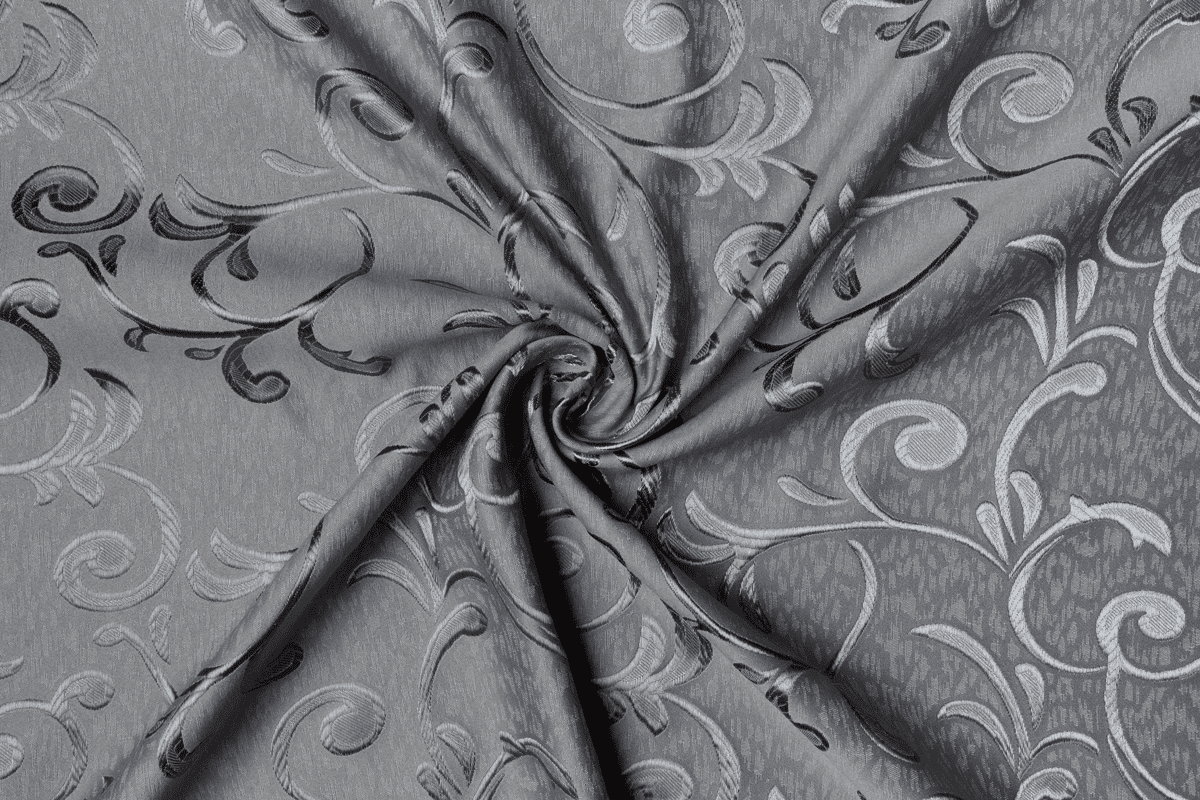 glory grey colored material curtain
