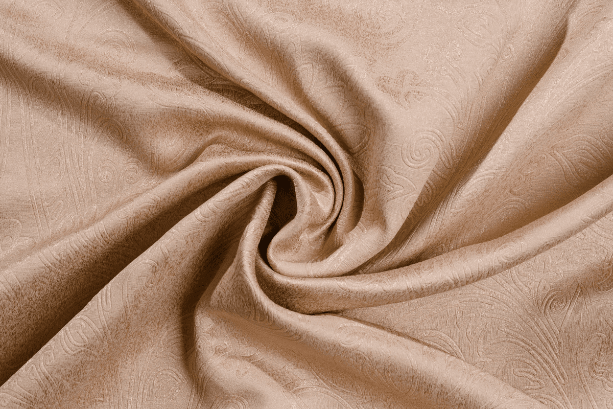 cora beige colored material curtain