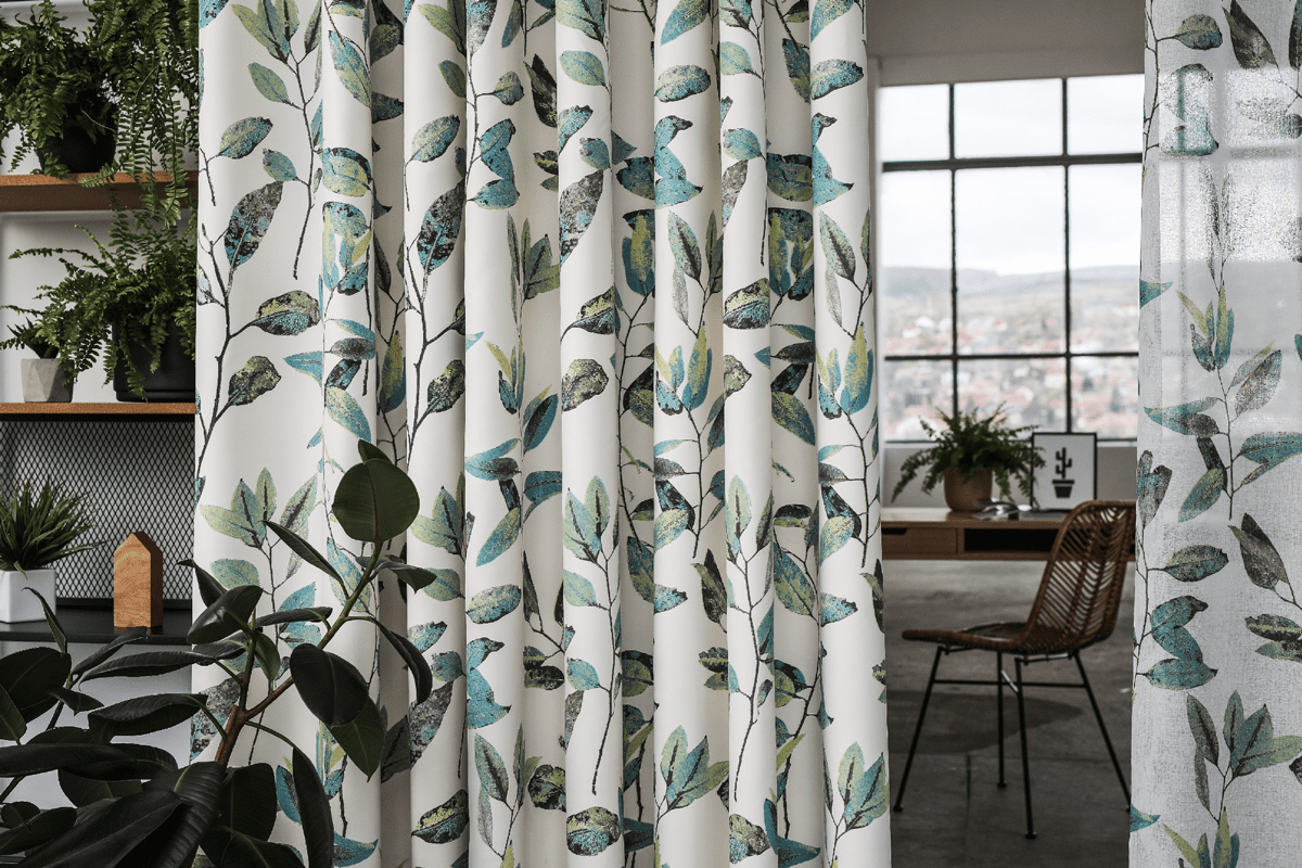 maui pink colored material curtain