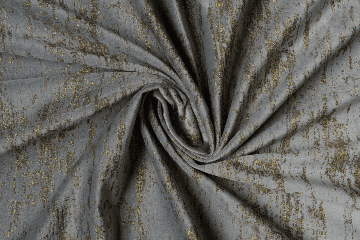 lussuria grey colored material curtain