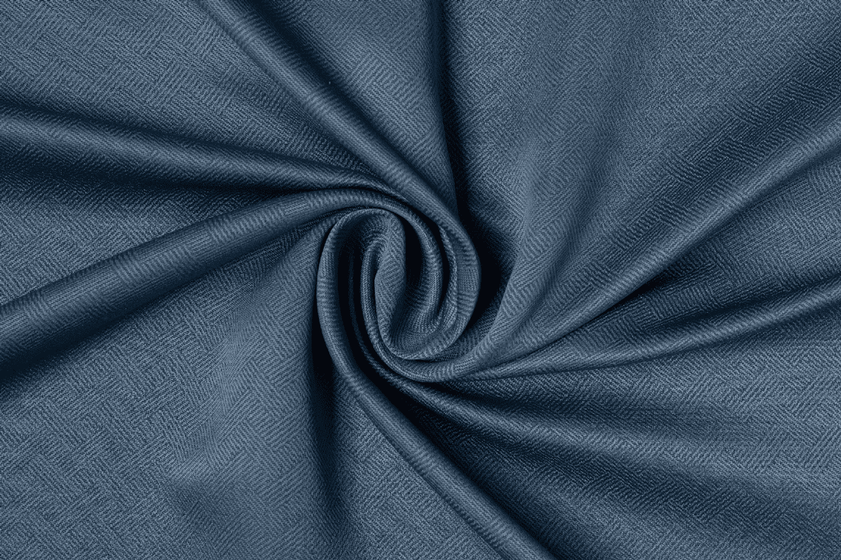 polo blue colored material curtain