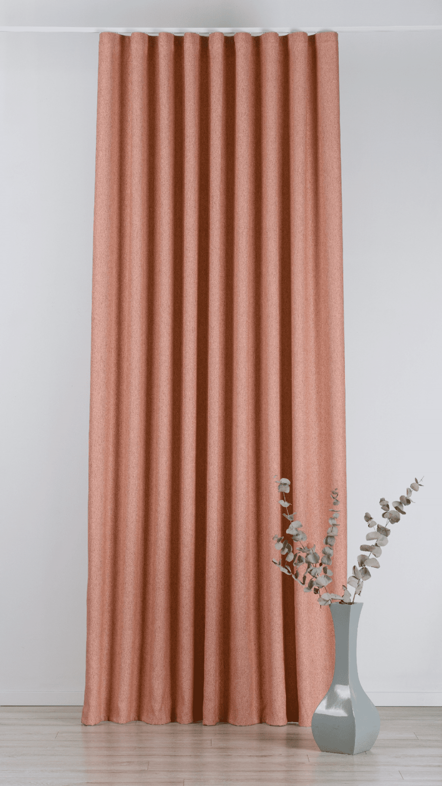segovia pink colored material curtain