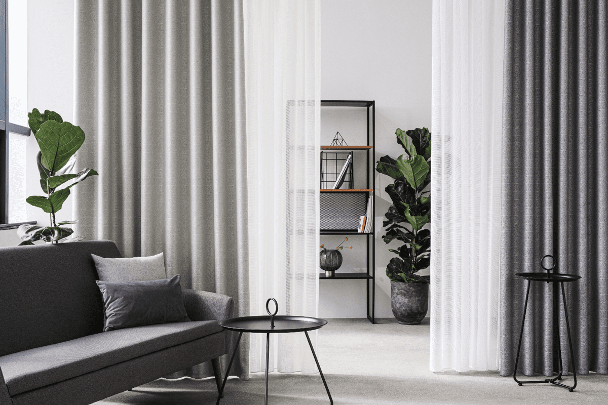 teorema beige colored material curtain