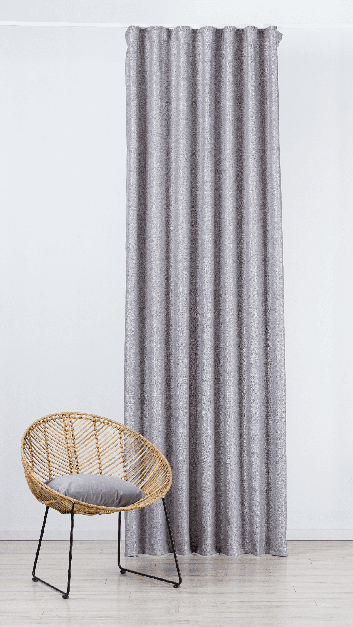 teorema purple colored material curtain