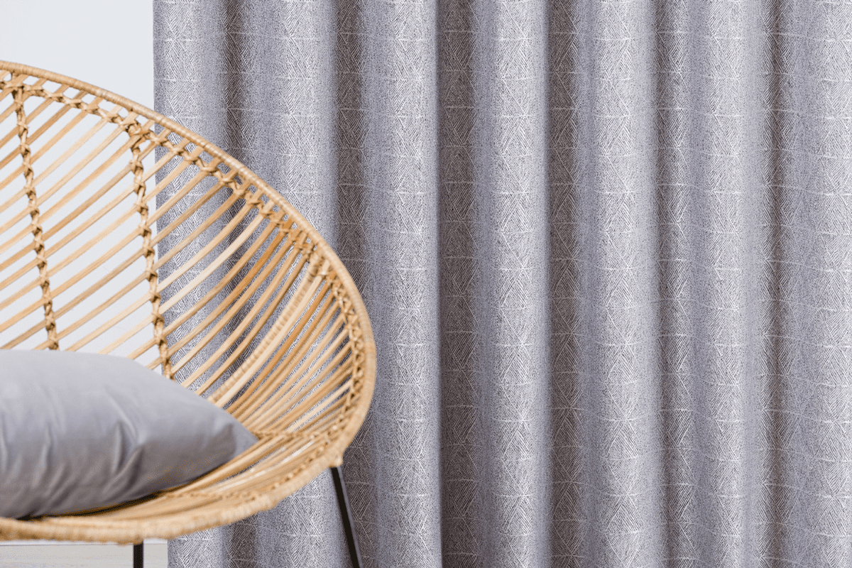 teorema purple colored material curtain