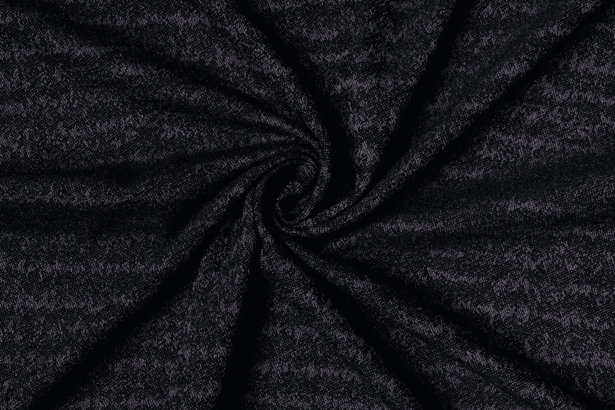 lusso black colored material curtain