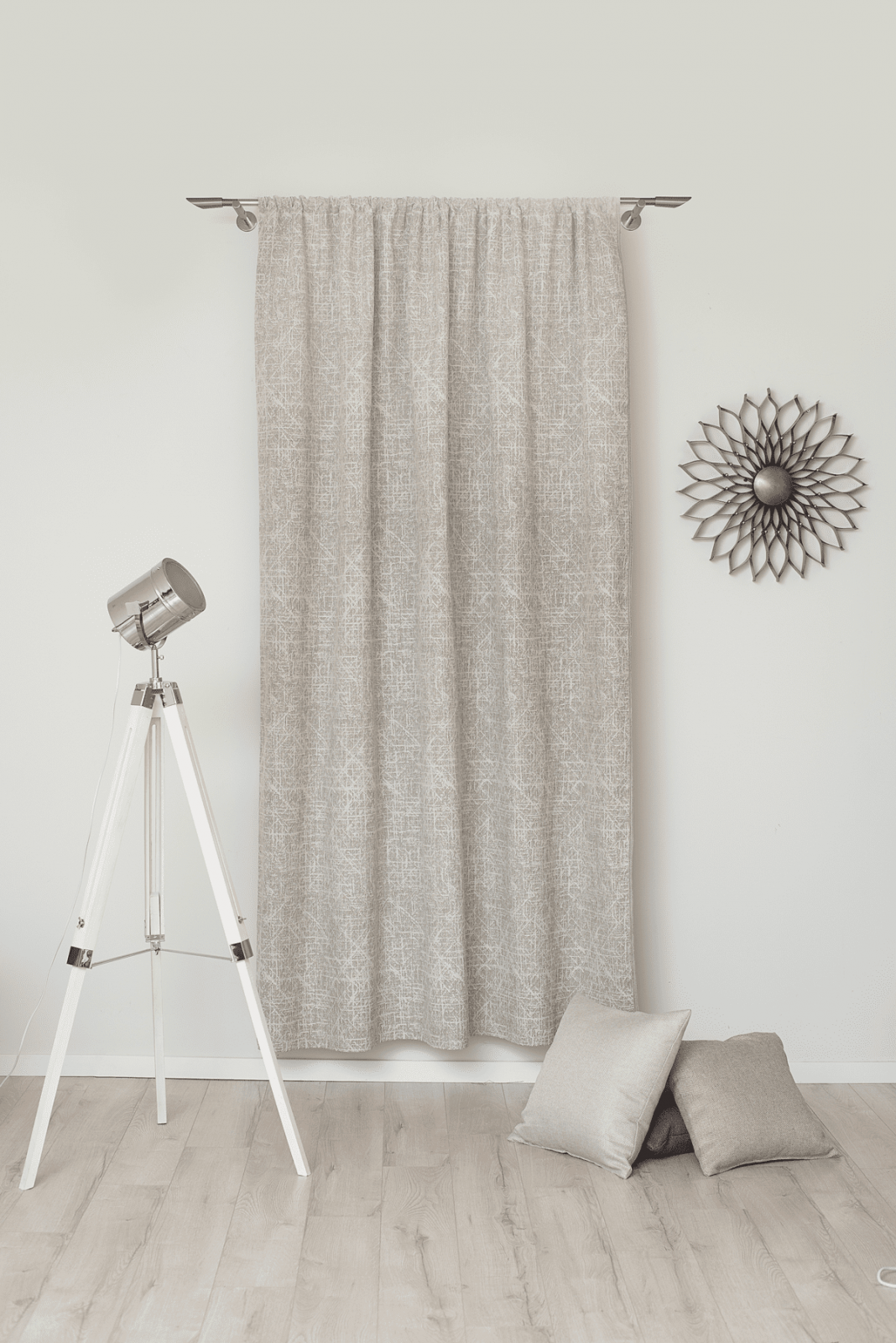 graphen green colored material curtain