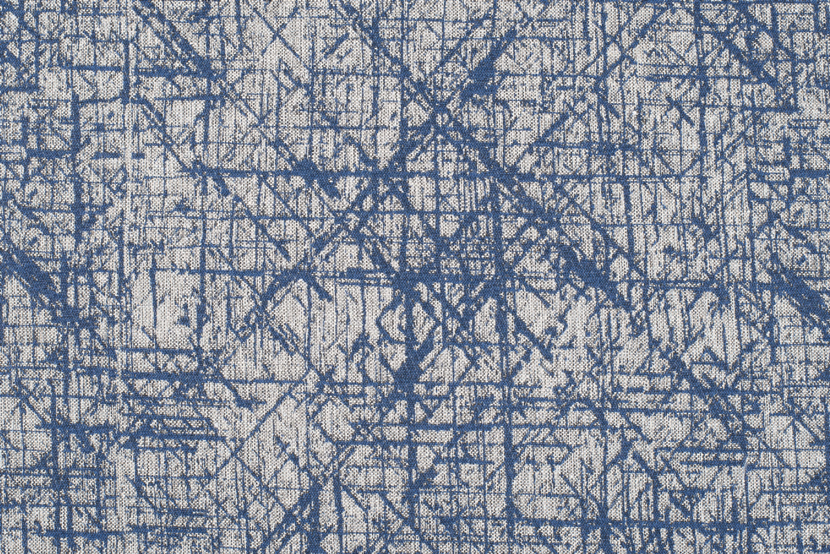 oscar blue colored material curtain