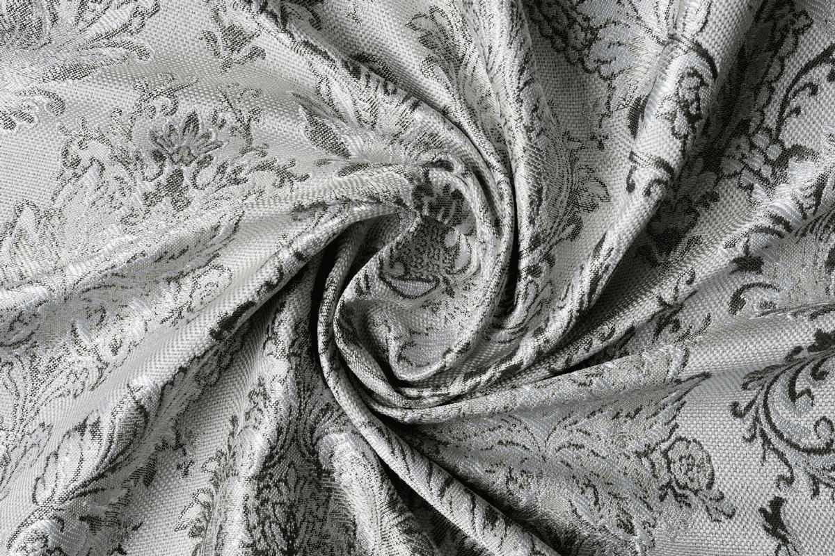 caspia grey colored material curtain