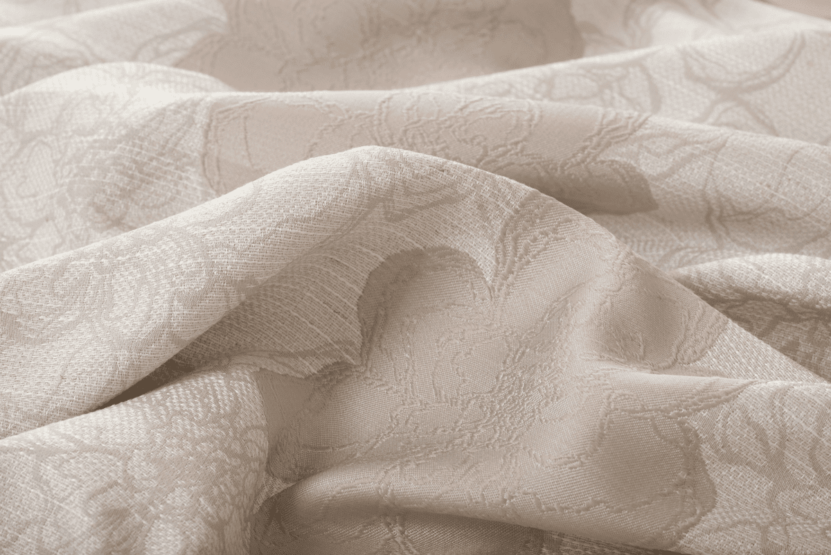 cecile beige colored material curtain