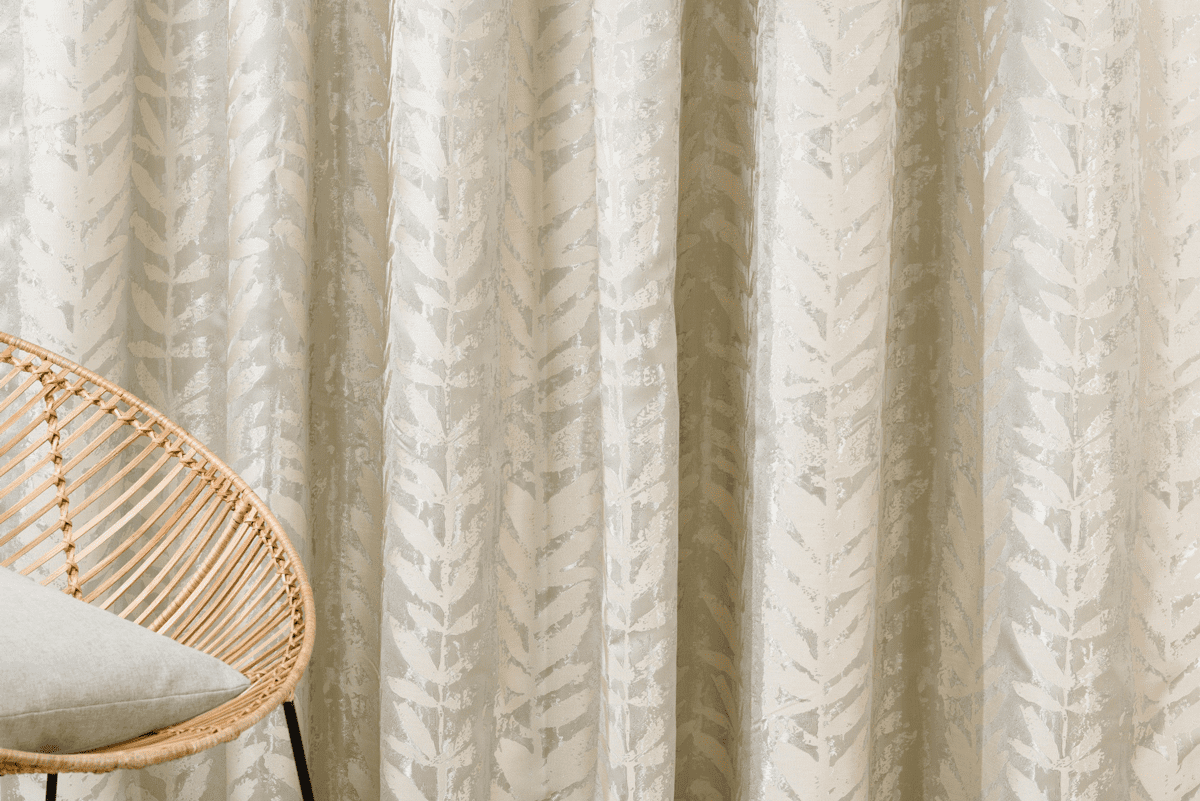 leto beige colored material curtain