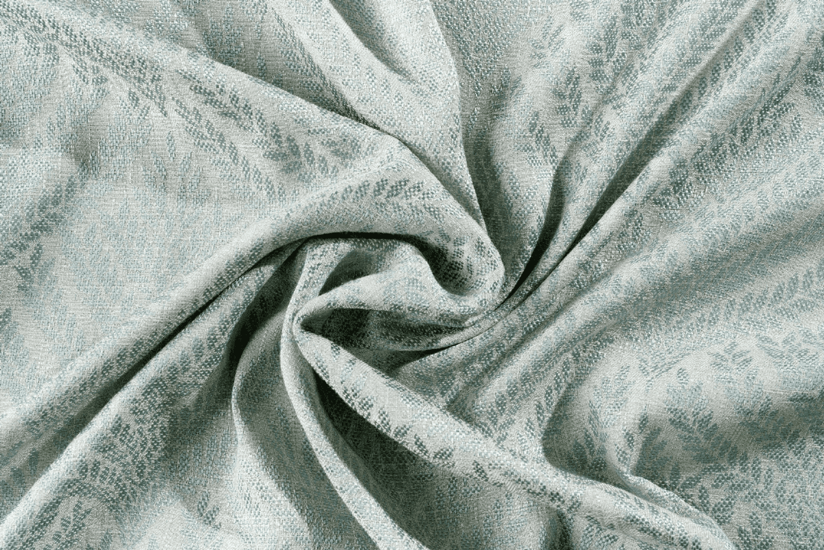 sesimbra green colored material curtain