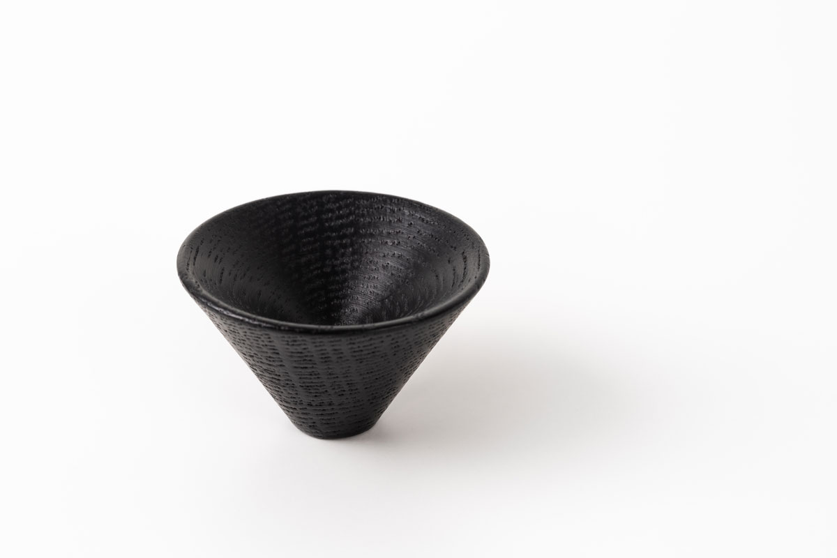 Conic black knobs