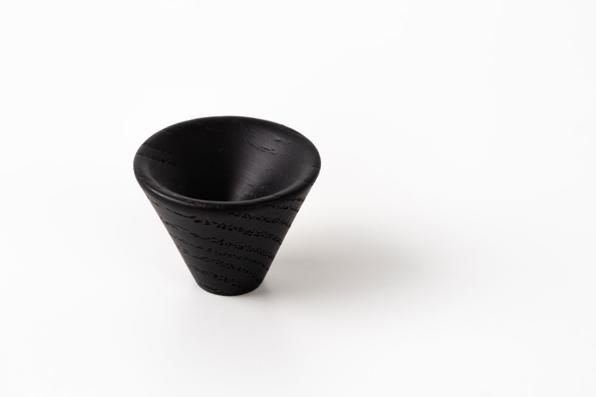 Conic black knobs