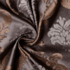 figaro coffee colored material curtain