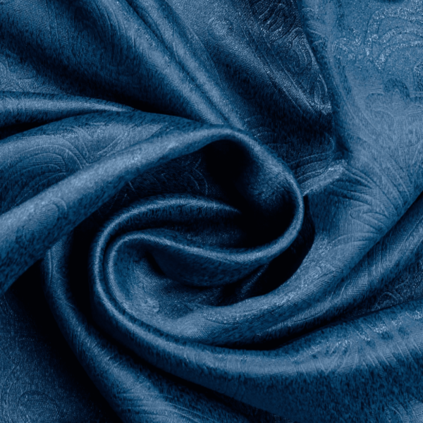 cora blue colored material curtain