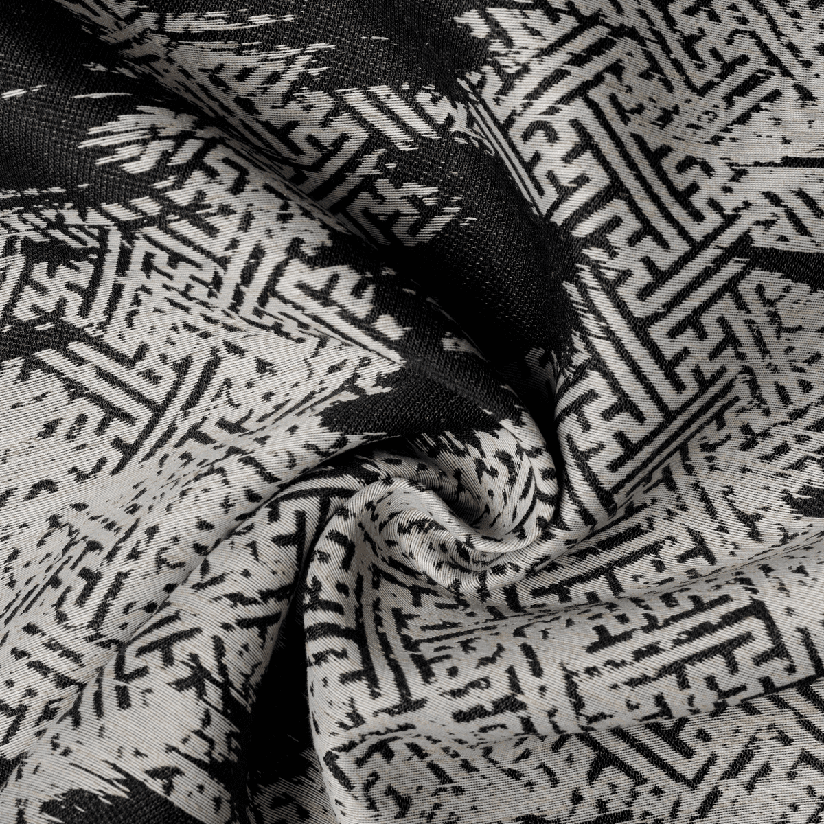 tagus black colored material curtain