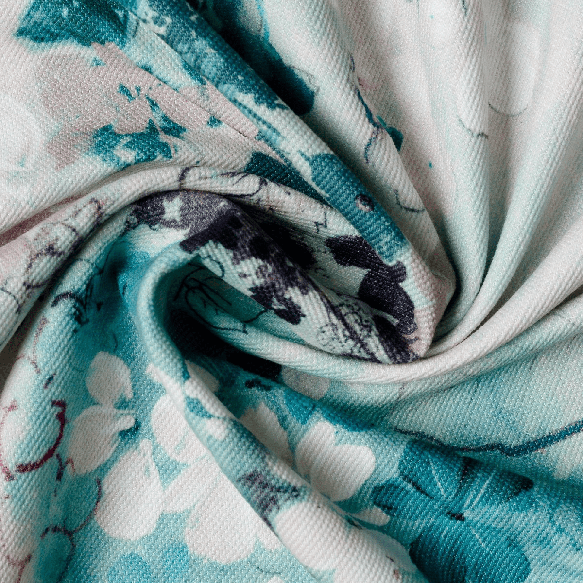 lavie blue colored material curtain