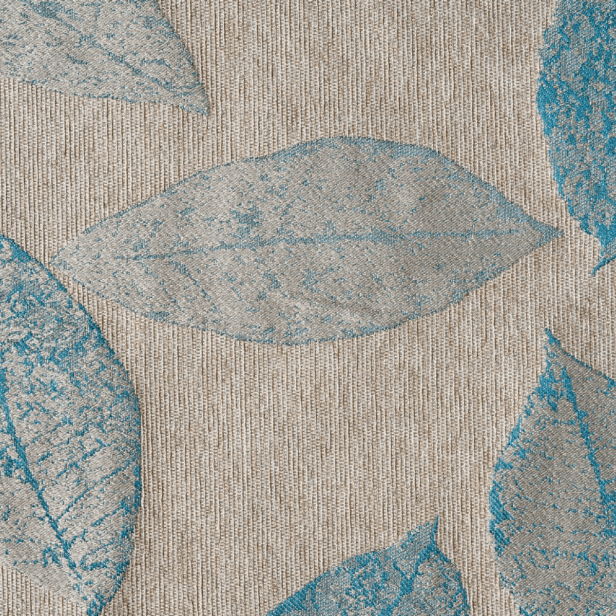 delancy blue colored material curtain