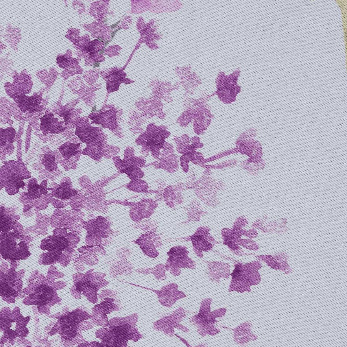 tahiti purple colored material curtain