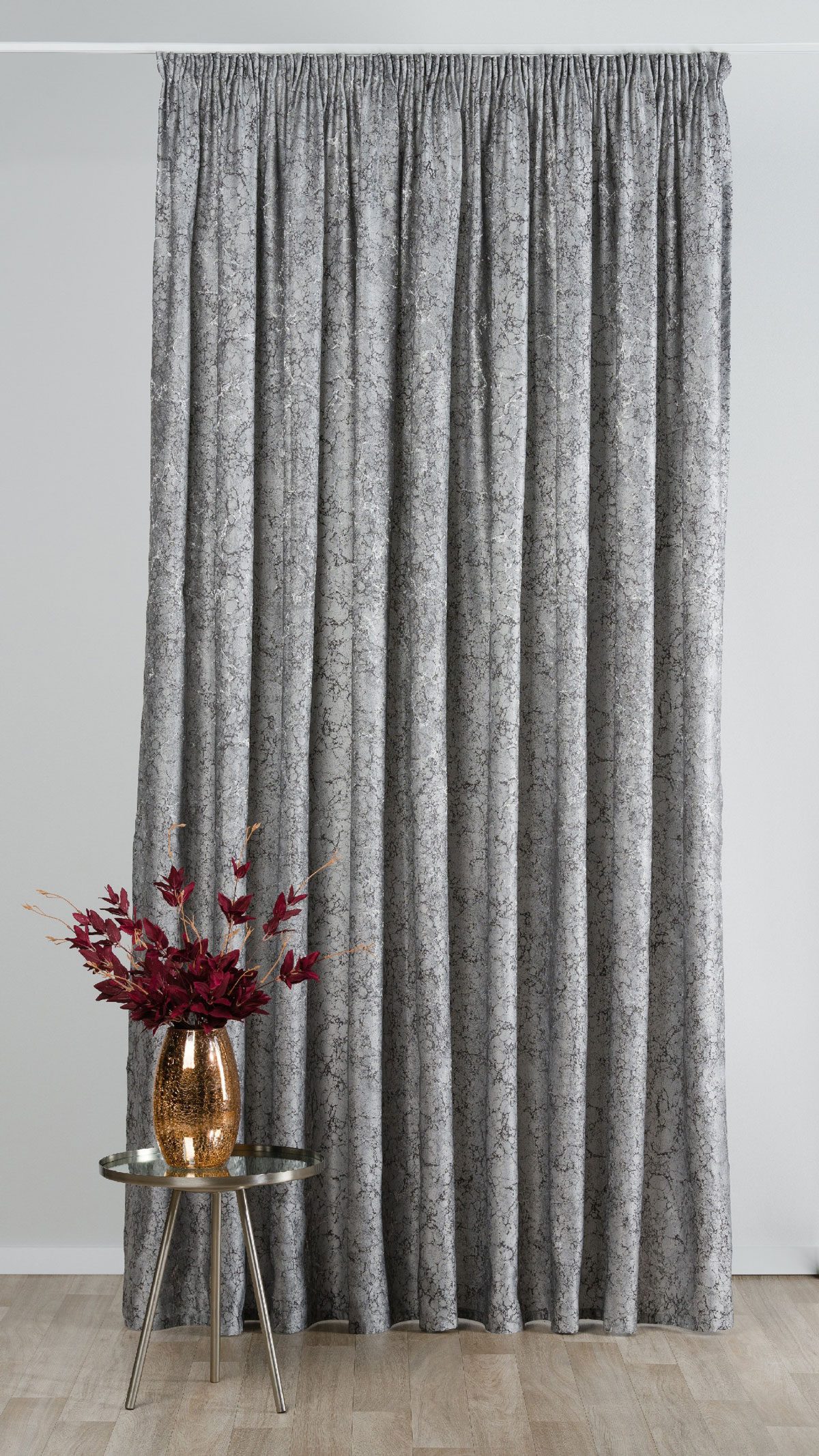 alchemia grey print curtain