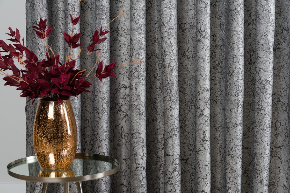 alchemia grey print curtain