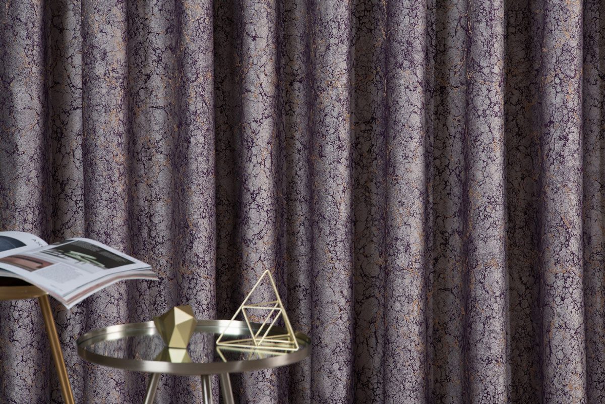 alchemia purple print curtain