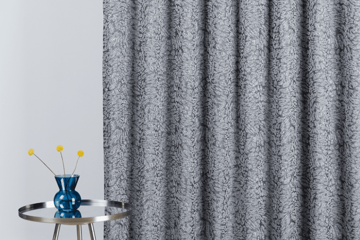 fiume grey print curtain