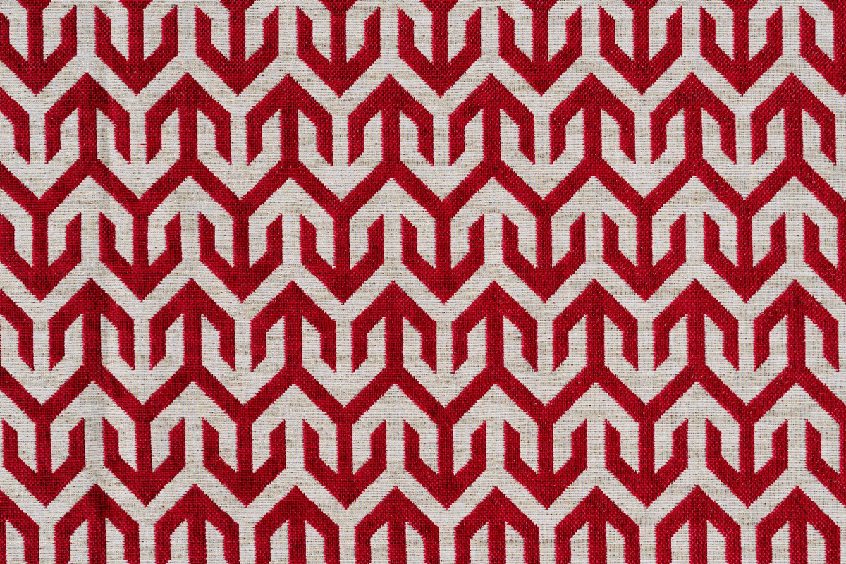 bengal red print curtain