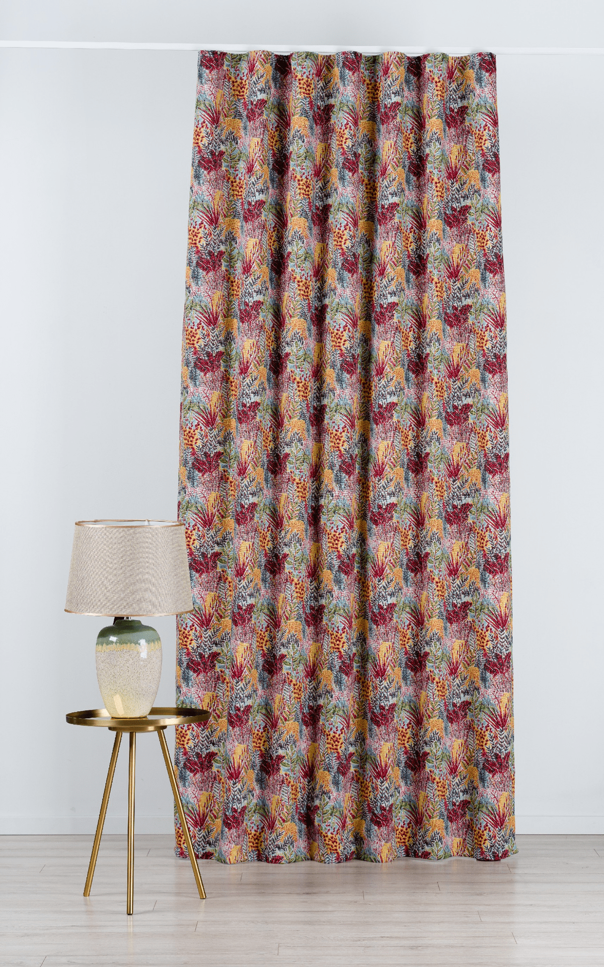 bermuda multicolor flower print curtain