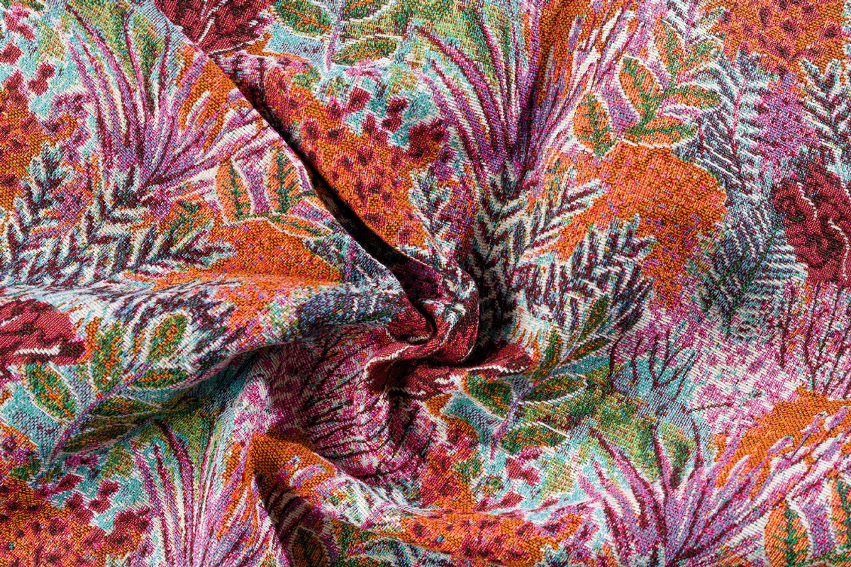 bermuda multicolor flower print curtain