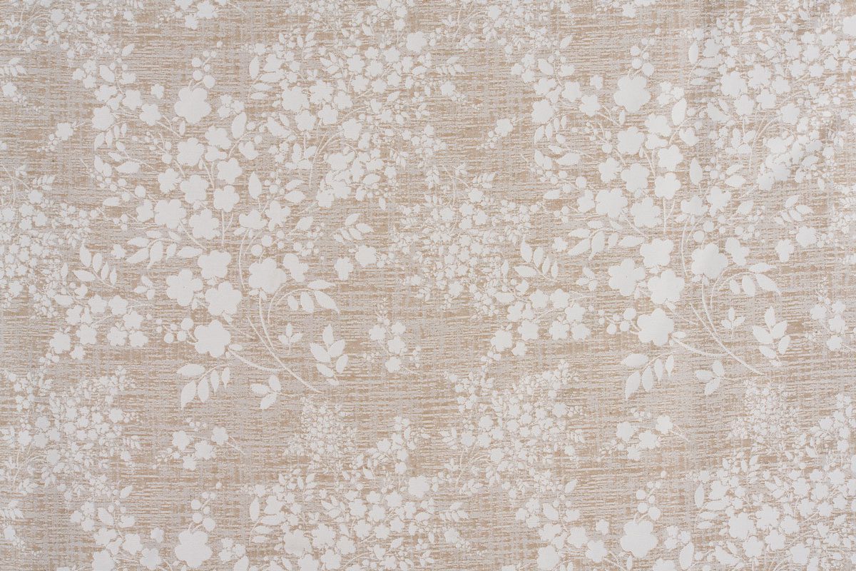 effie beige print curtain