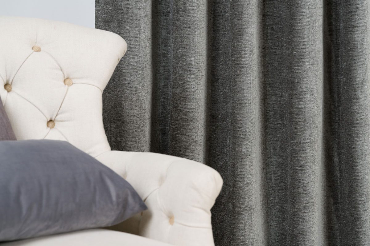 hermes grey print curtain