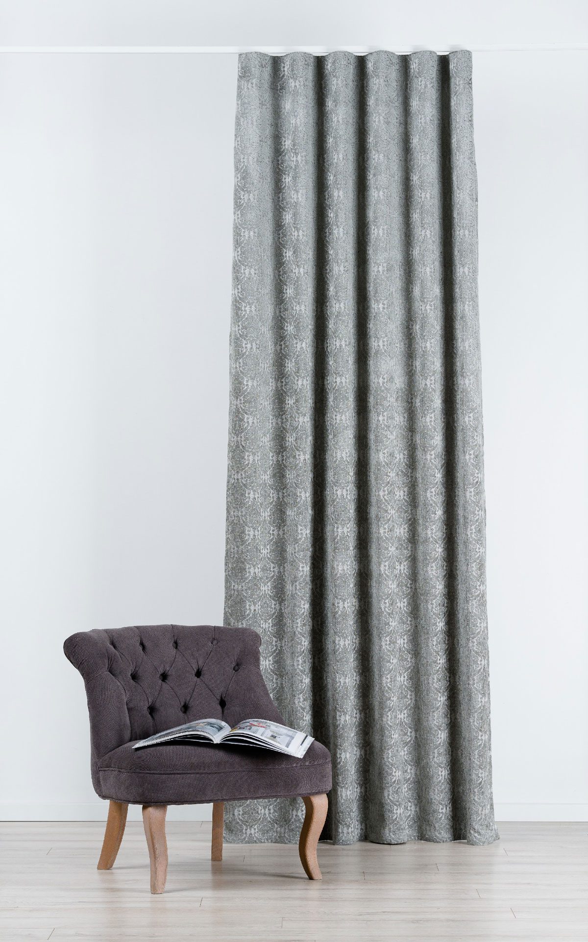 mezzo grey print curtain