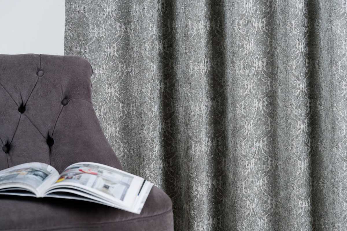 mezzo grey print curtain