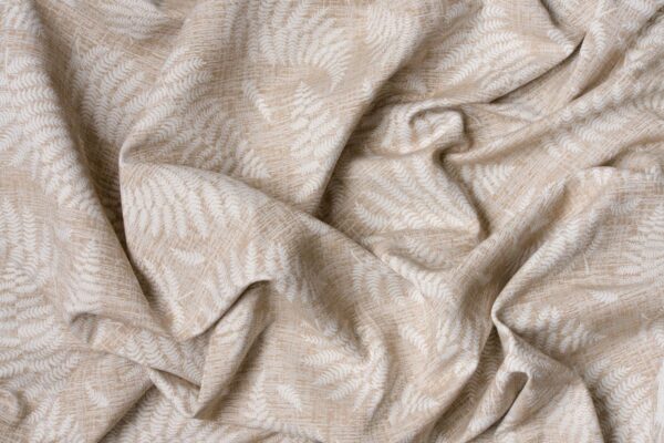 norah beige print curtain