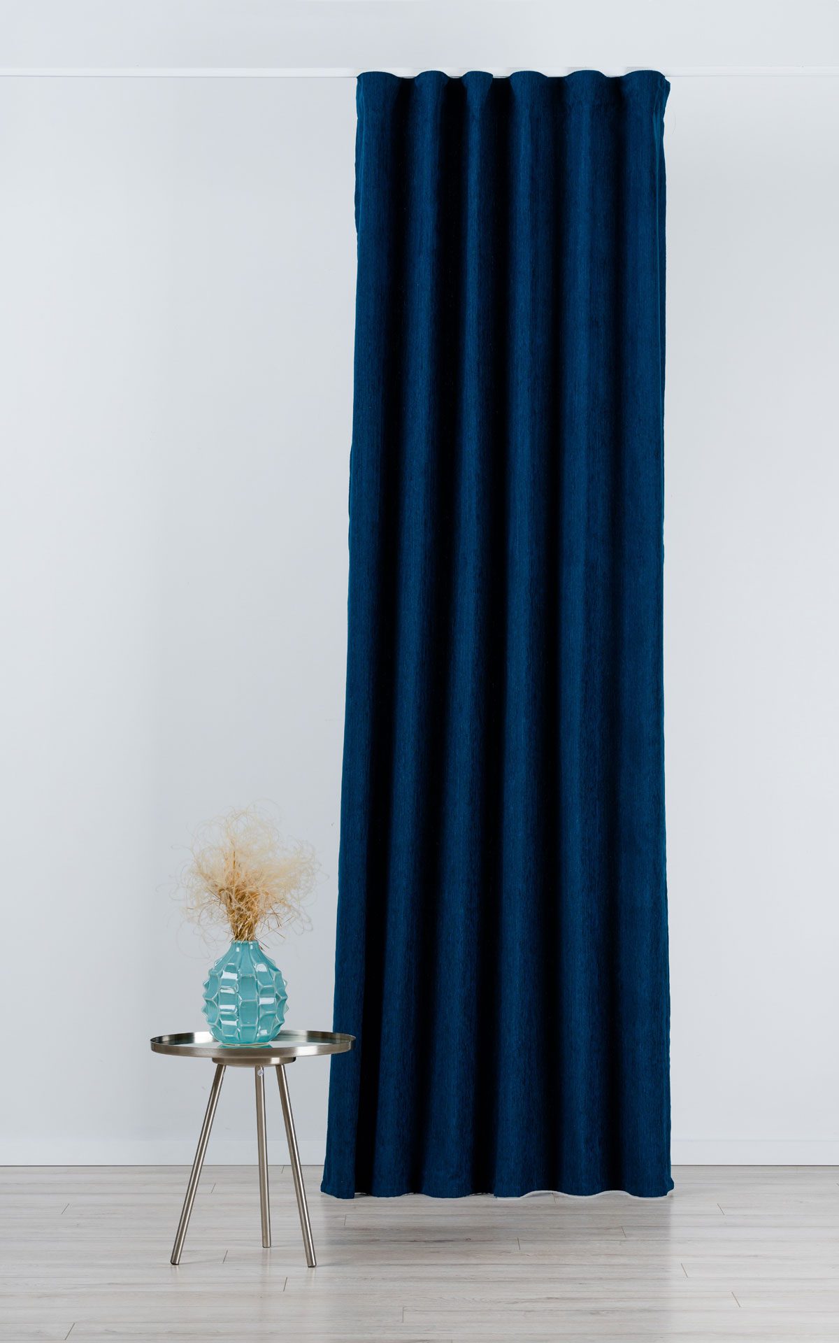 peron blue print curtain