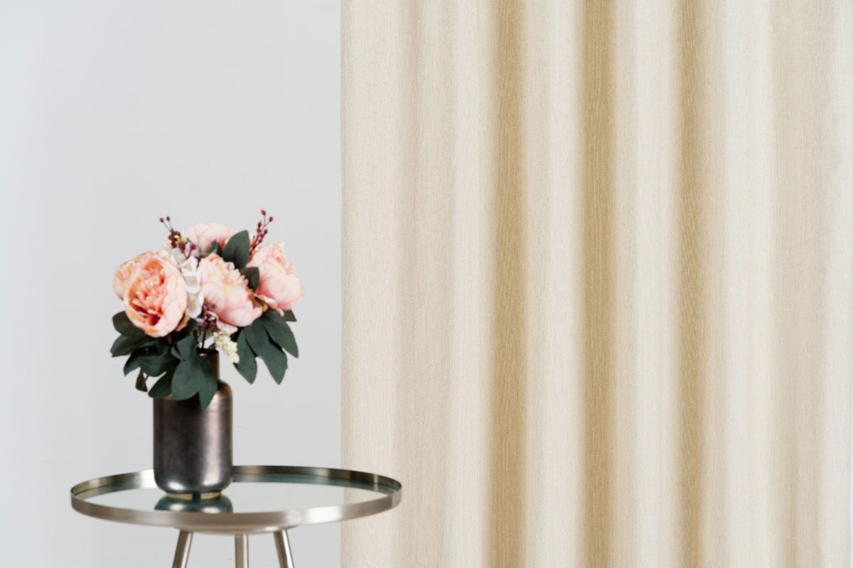 peron beige print curtain