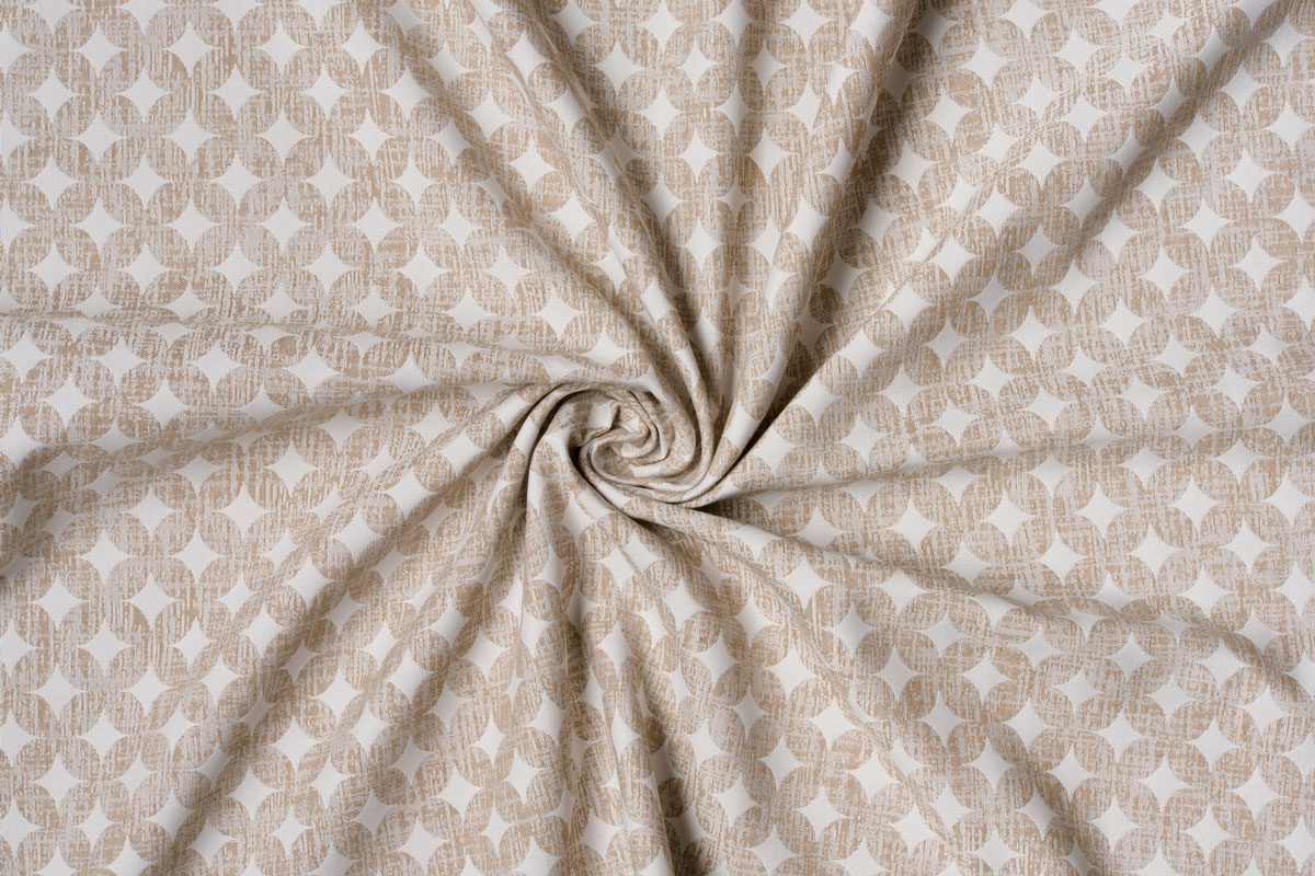 prato beige print curtain