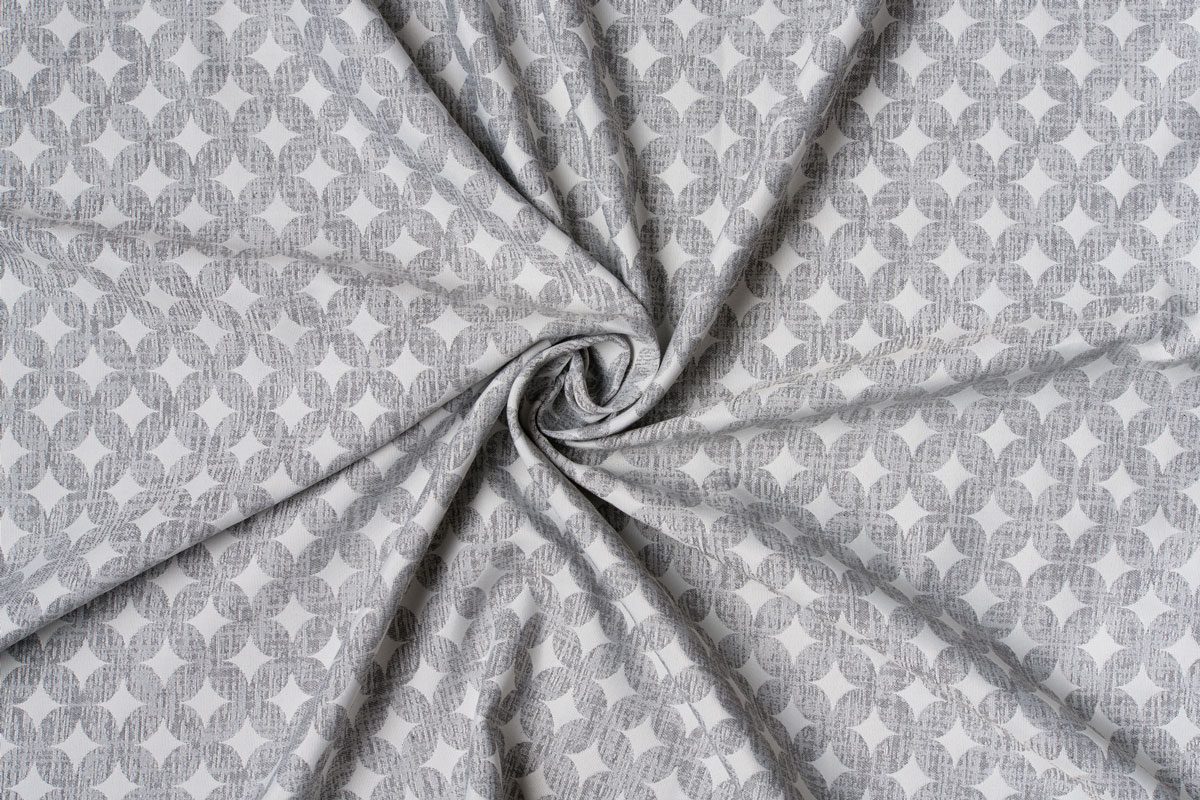 prato grey print curtain