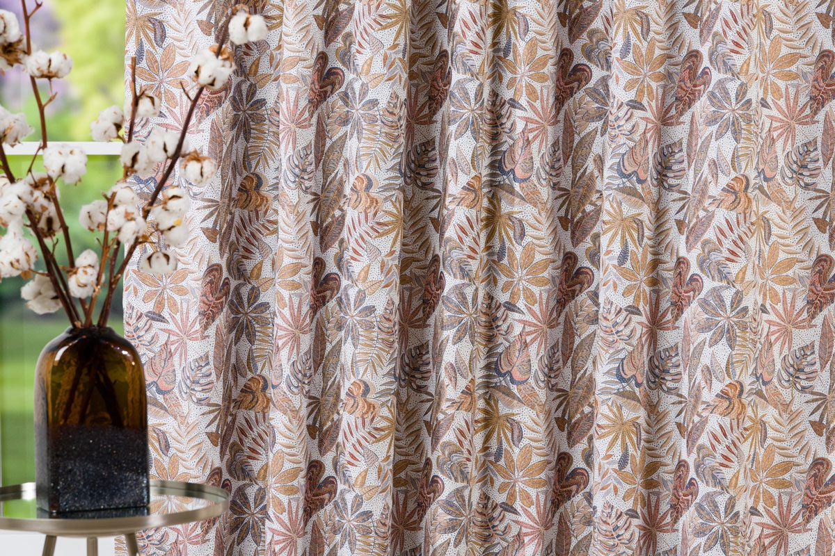 sicily multicolor print curtain