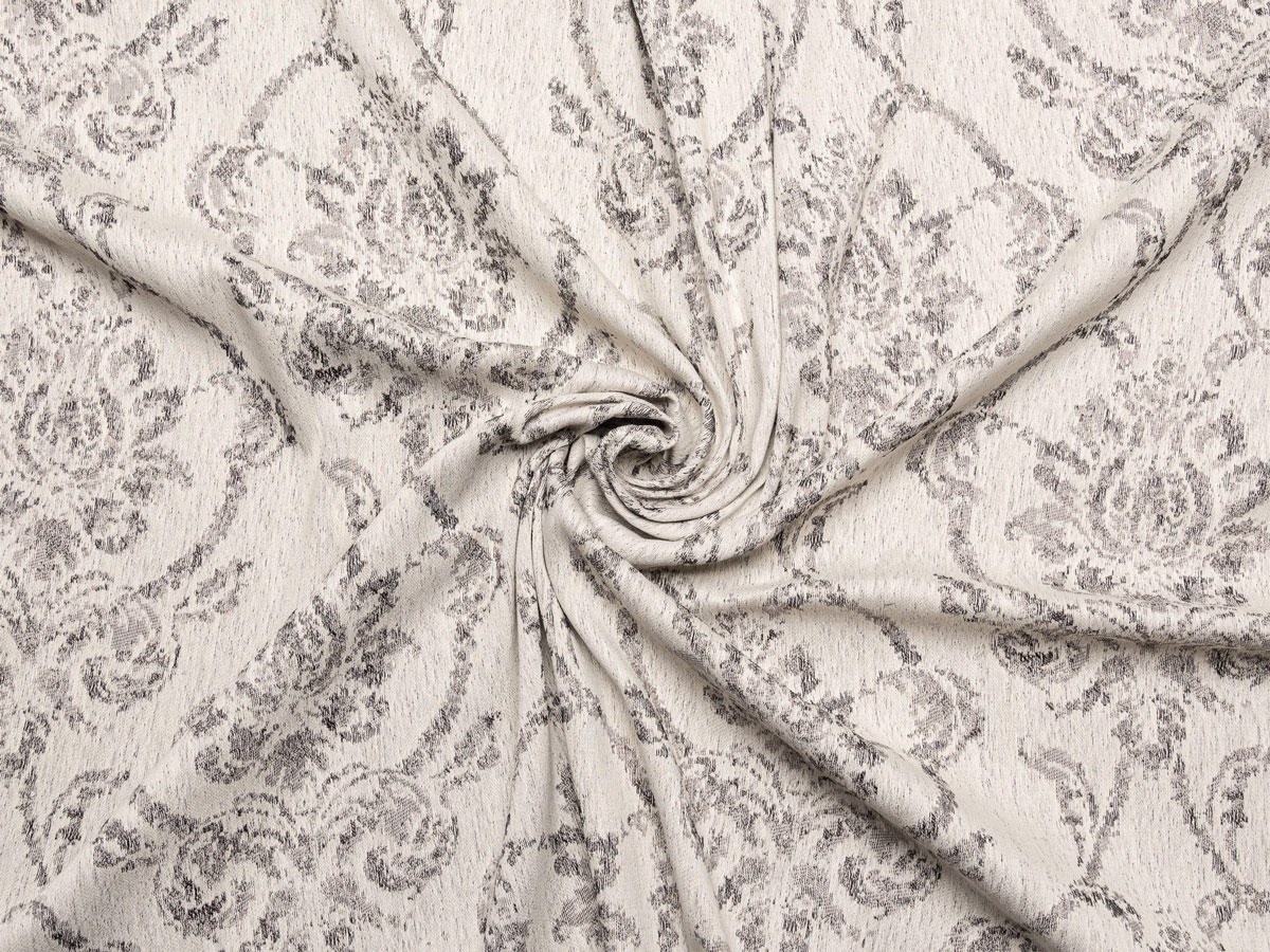 libra grey print curtain