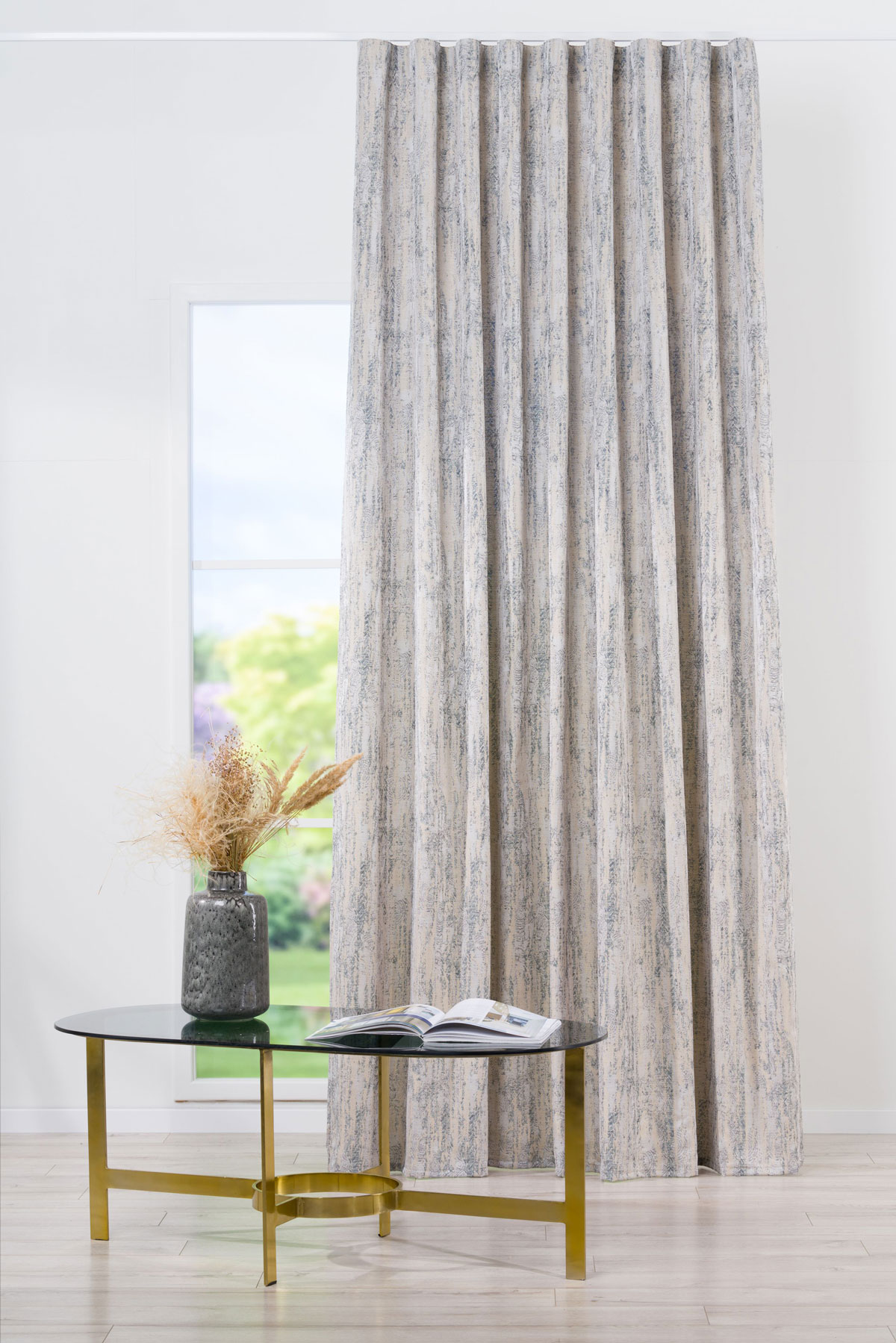sergenti grey print curtain