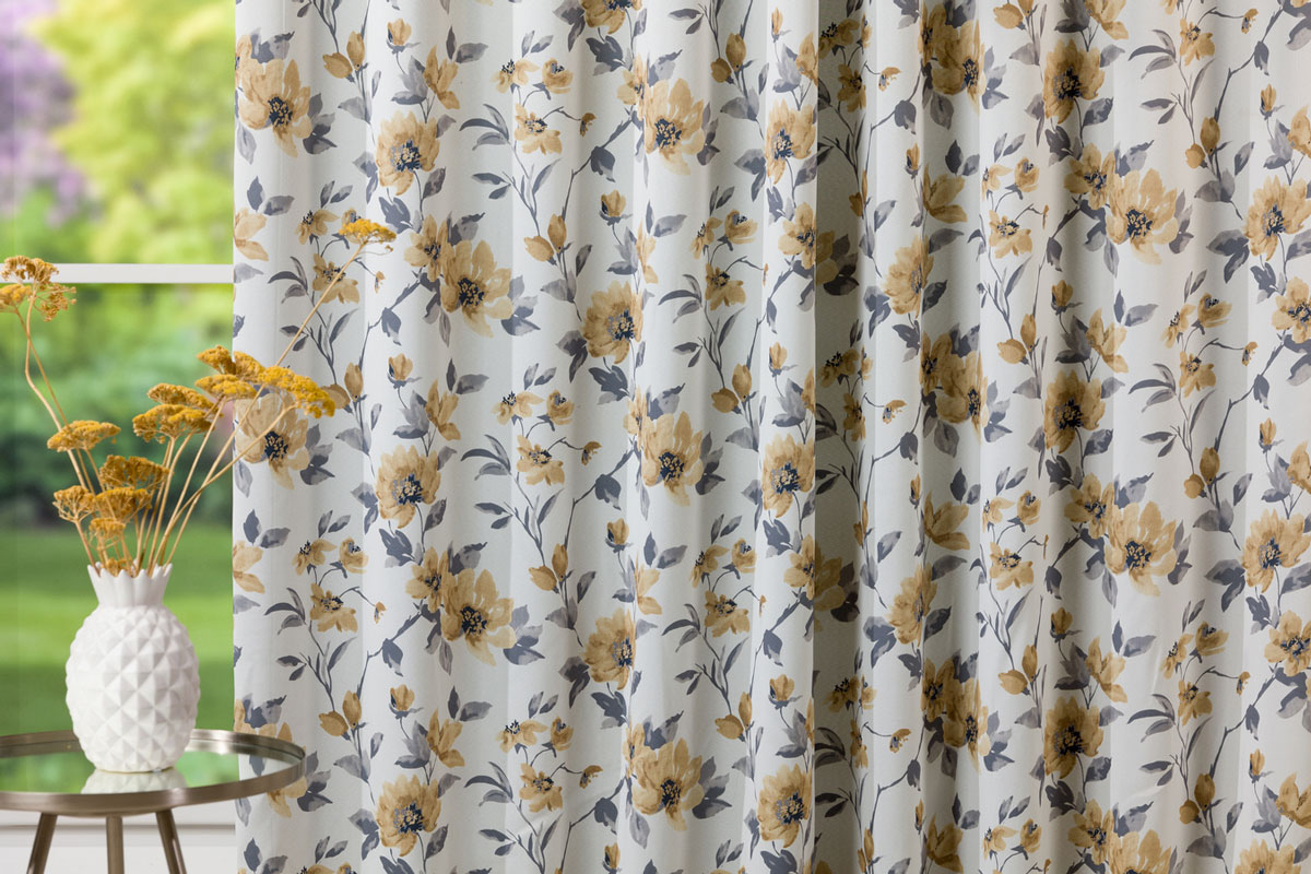 ortigia beige print curtain