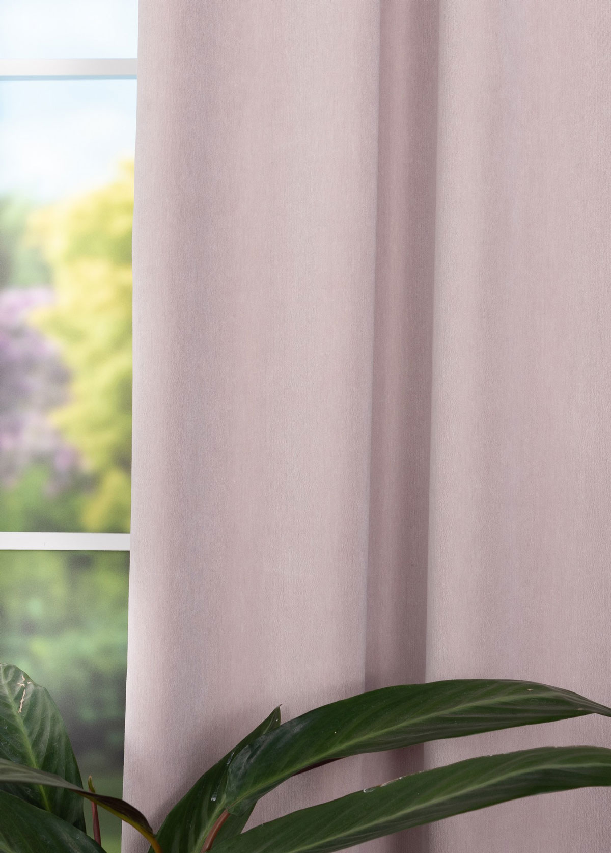 ponte beige print curtain