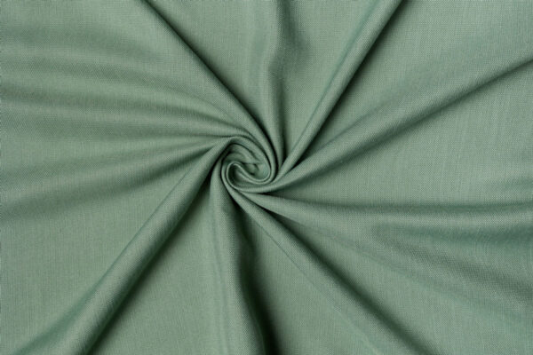 cove green print curtain