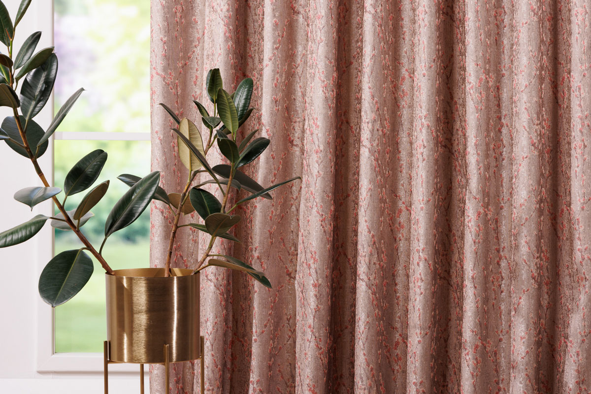 agora beige print curtain