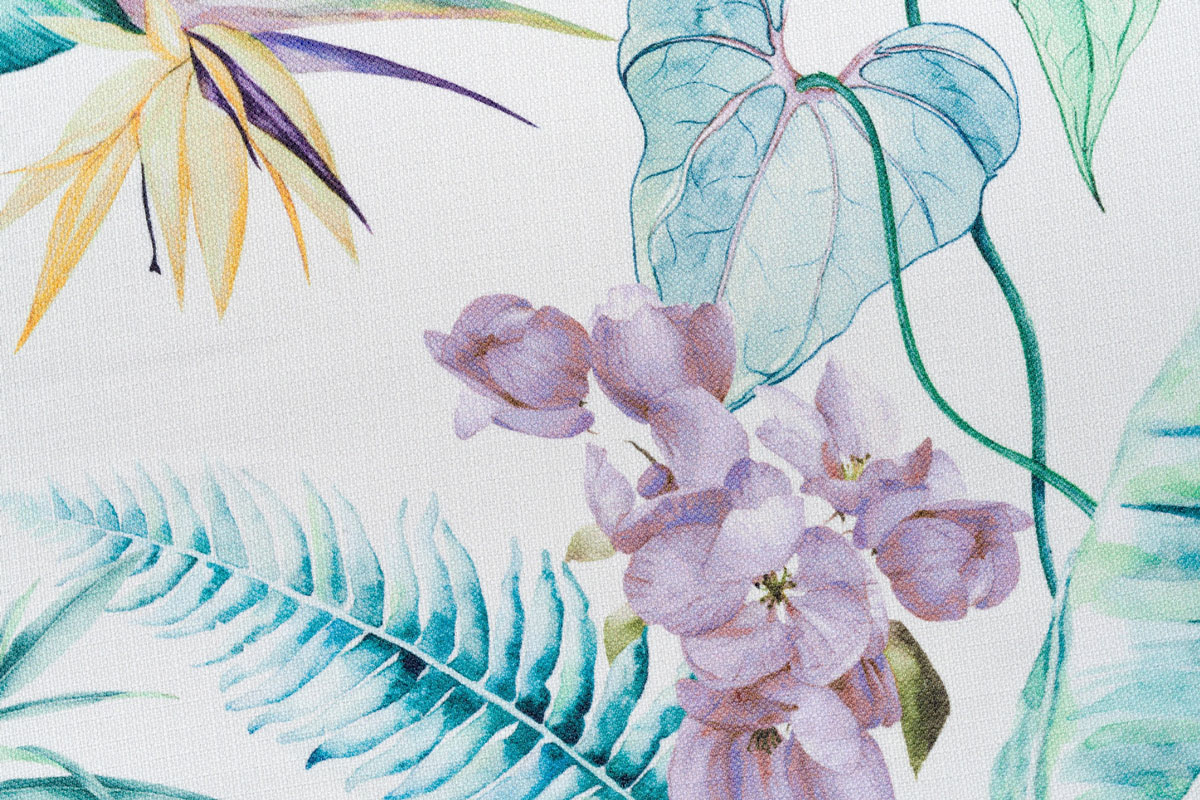 bali blue print curtain